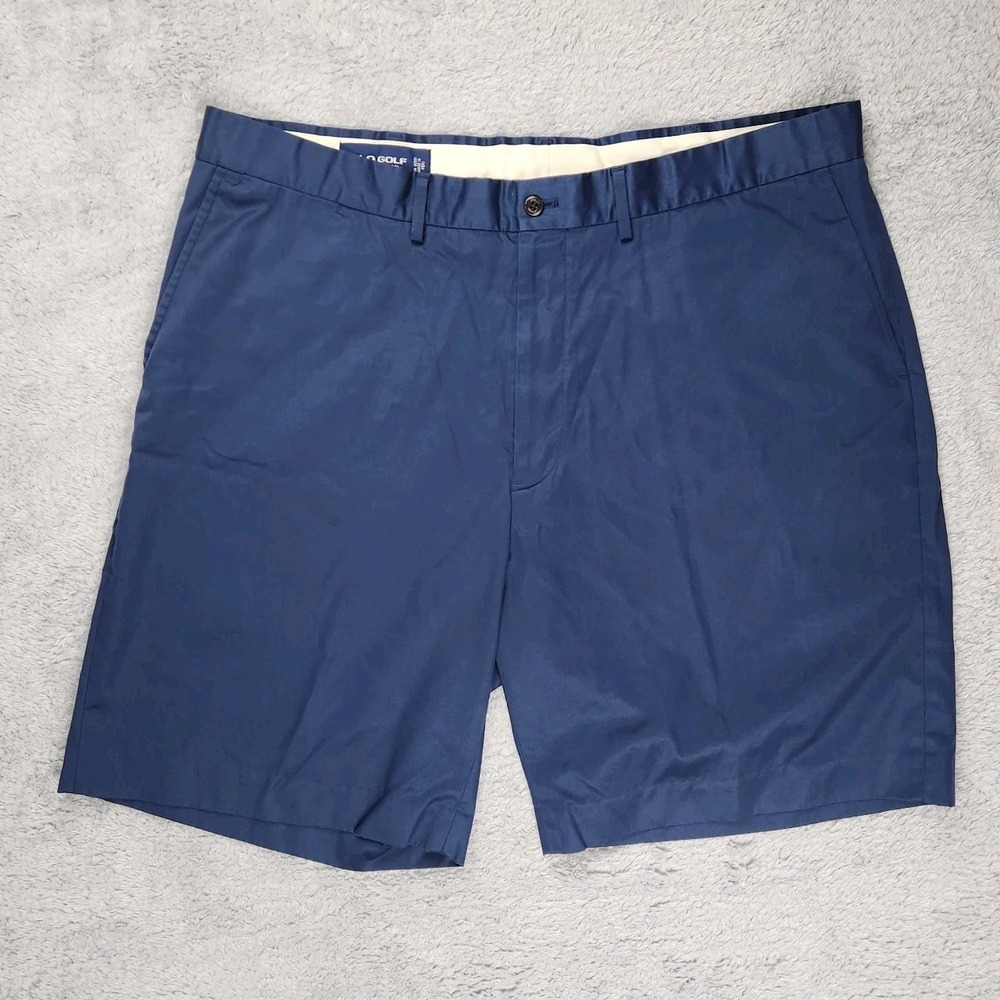 Polo Golf Ralph Lauren Chino Shorts Mens Sz 40 Navy Blue 9 Inch Inseam